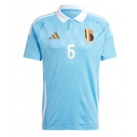 Camiseta Bélgica Axel Witsel #6 Segunda Equipación Replica Eurocopa 2024 mangas cortas